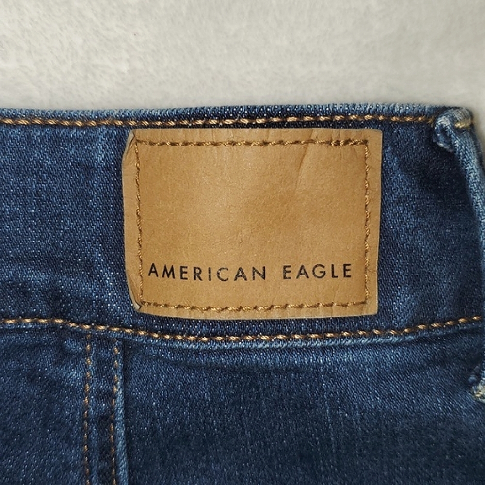 American Eagle Hi-Rise A-Line Denim Skirt Size 4 - Picture 3 of 10